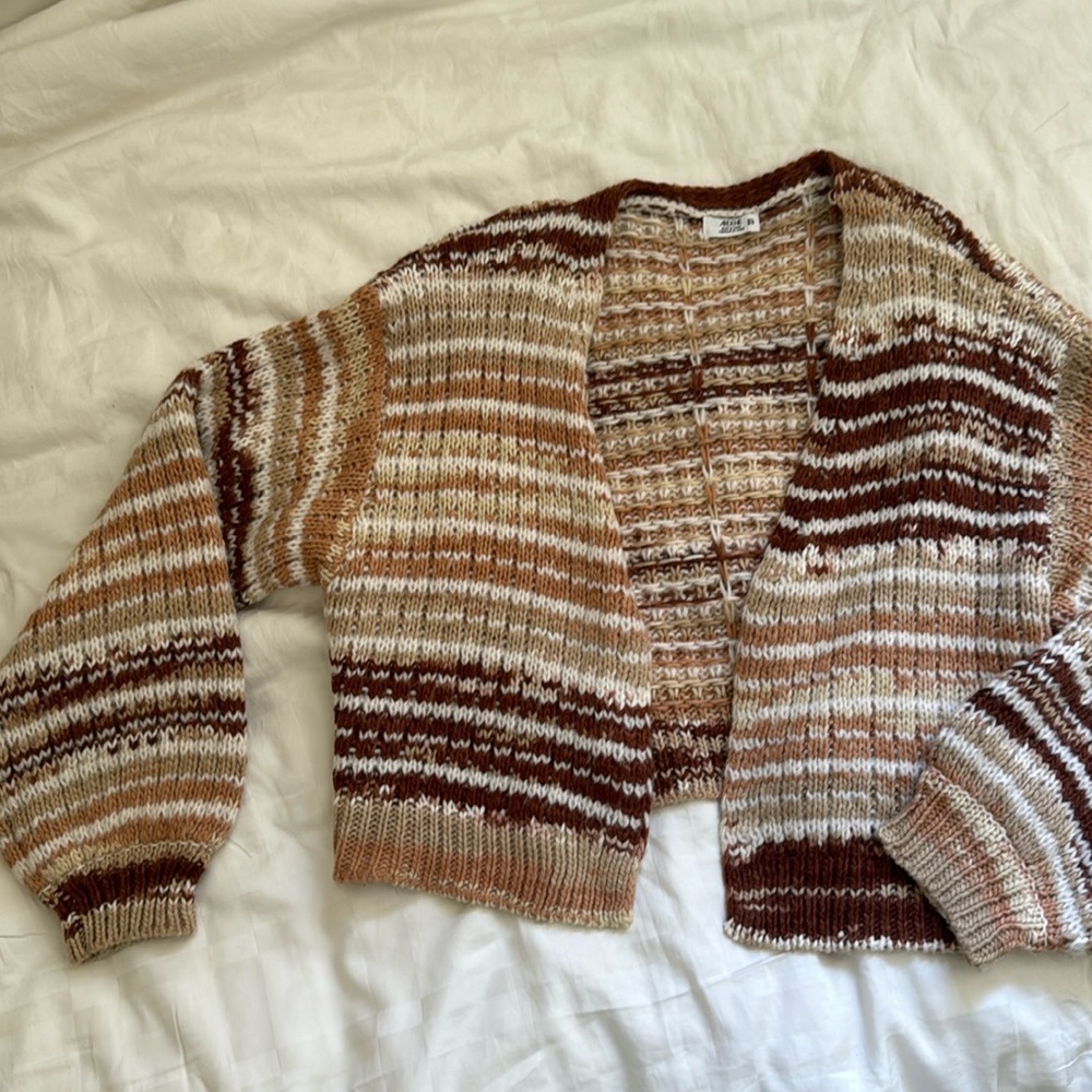 Cozy Cropped Knit Cardigan
